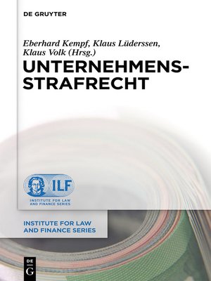 cover image of Unternehmensstrafrecht